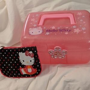 Sanrio Hello Kitty Glitter Case & Free Pouch